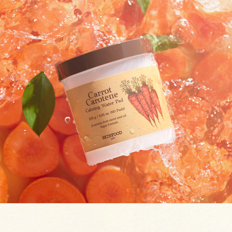 SKINFOOD キャロットカロテンカーミングウォーターパッド60枚企画(+10