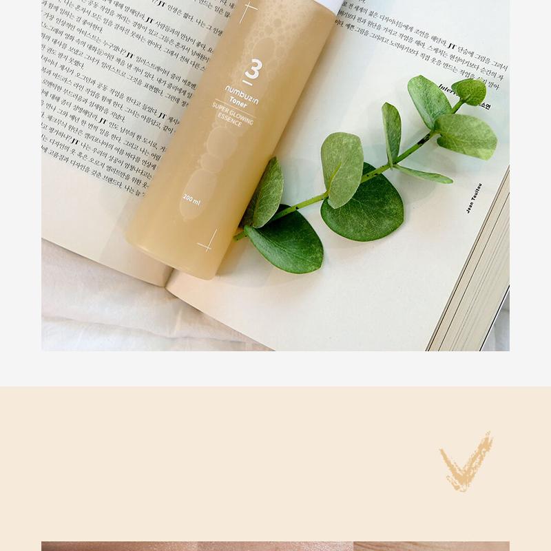 numbuzin No. 3 Super Glowing Essence Toner 300mL Jumbo Size