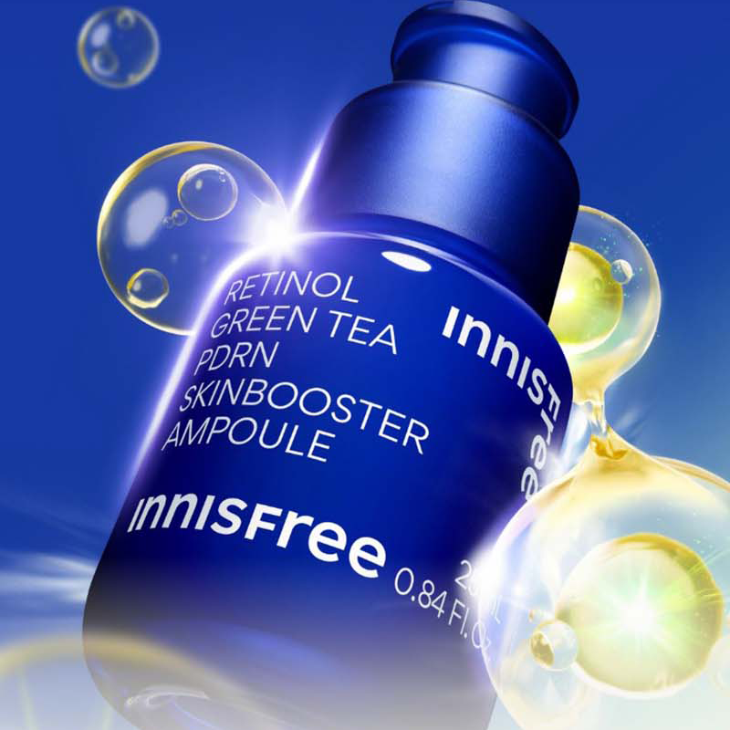 INNISFREE Retinol Green Tea PDRN Skin Booster Ampoule 25ml | OLIVE