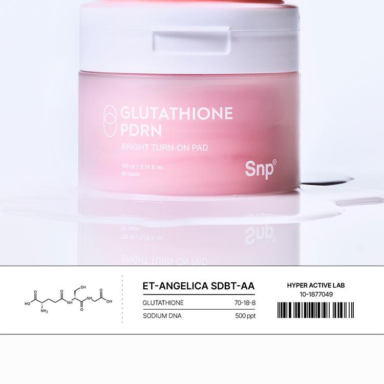 SNP Glutathione PDRN Bright Turn On Pad 60P
