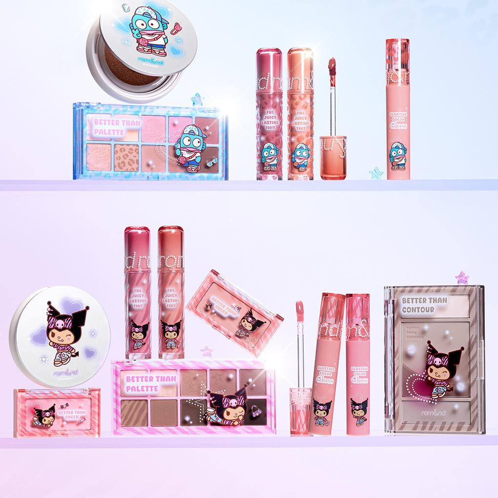 [Sanrio EDITION] rom&nd Glasting Color Gloss (Set/Single) (18 Colors)
