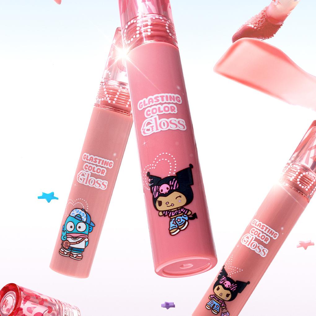 [Sanrio EDITION] rom&nd Glasting Color Gloss (Set/Single) (18 Colors)