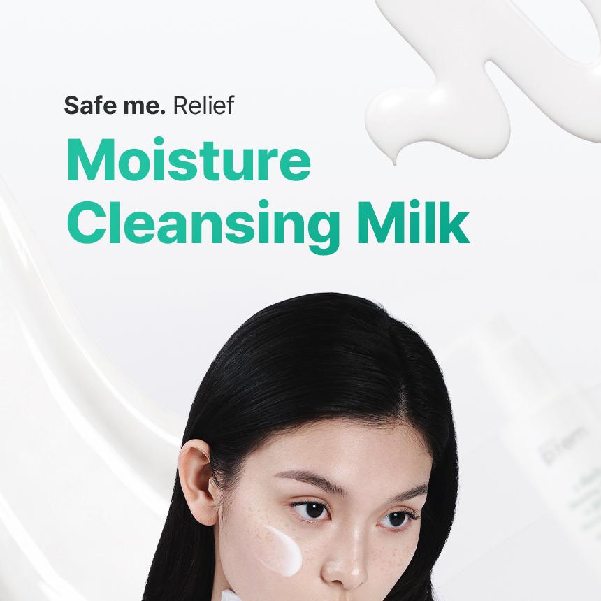 [Sanrio EDITION] makeprem Safe Me Relief Moisture Cleansing Milk 200ml (+Refill 200ml+mini 21ml+POMPOMPURIN Wristband for Face Was