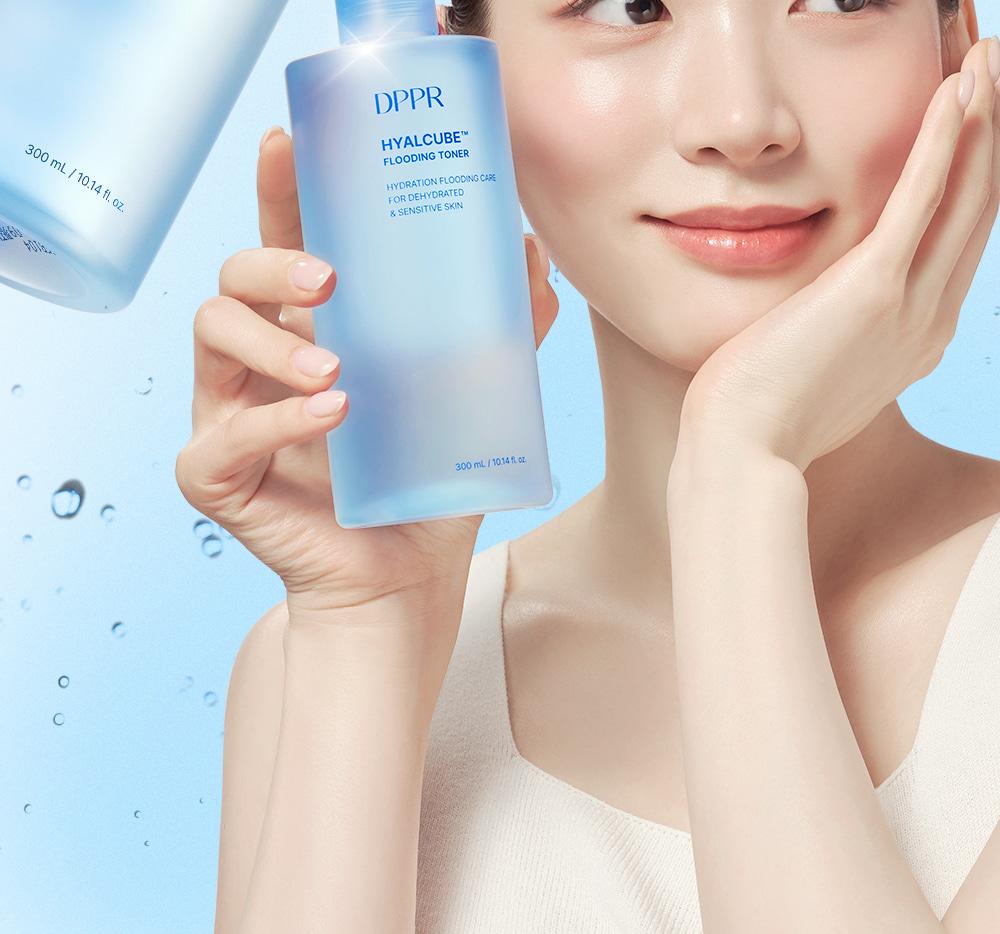 DPPR ヒアルロン酸ヒアルキューブフラッディングトナー 300ml | OLIVE