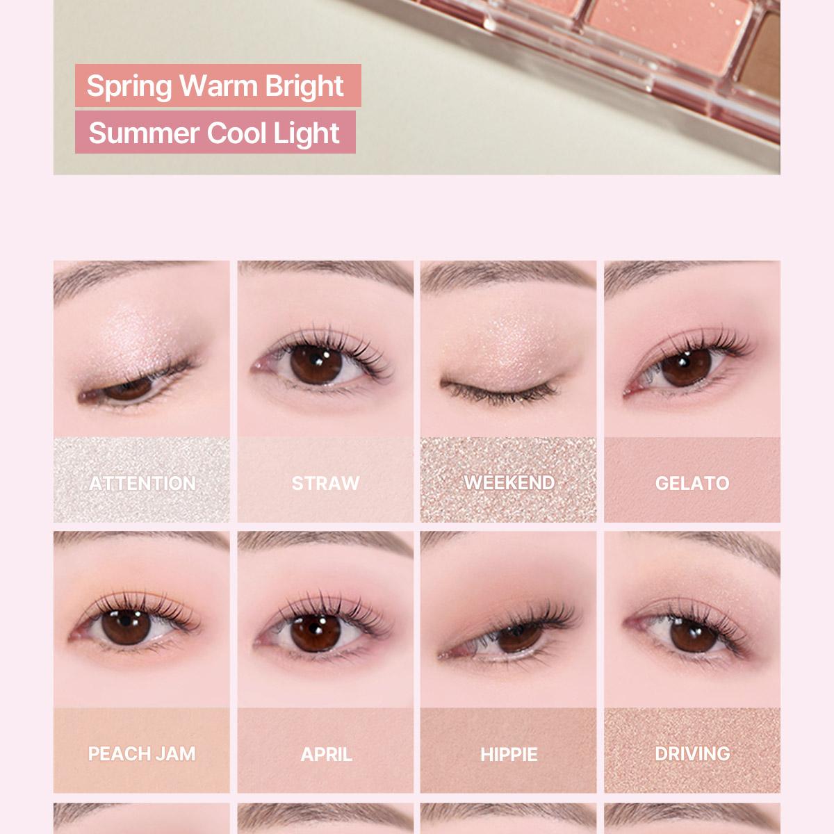 [Sanrio EDITION] WAKEMAKE Soft Blurring Eye Palette (Set/Single) (26 Options)