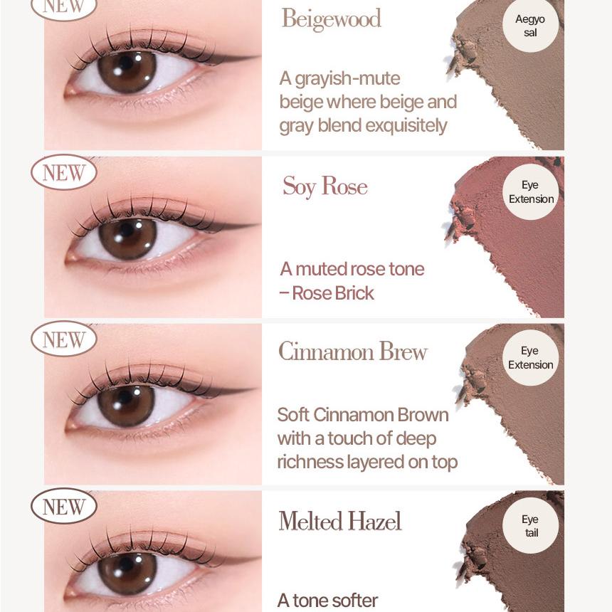 [Sanrio EDITION] Holika Holika My Fave Piece Eye Shadow (Shimmer/Matte/Shade/Geltail)
