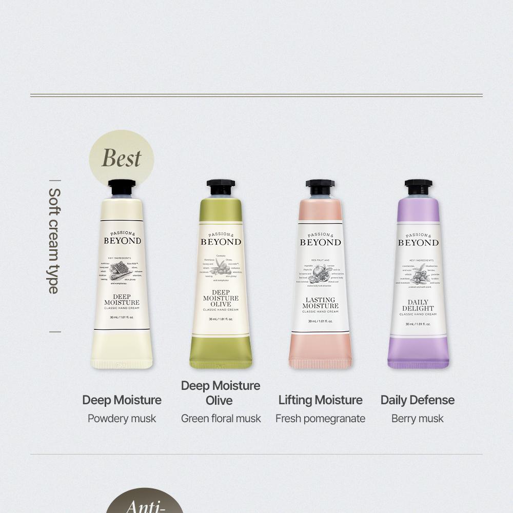 Beyond クラシックハンドクリーム30ml 6種 | OLIVE YOUNG Global