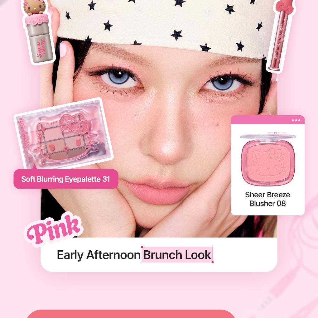 [Sanrio EDITION] WAKEMAKE Soft Blurring Eye Palette (Set/Single) (26 Options)