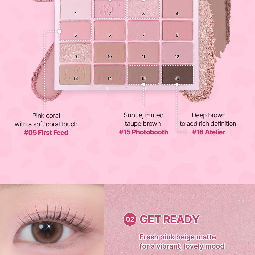 [Sanrio EDITION] WAKEMAKE Soft Blurring Eye Palette (Set/Single) (26 Options)