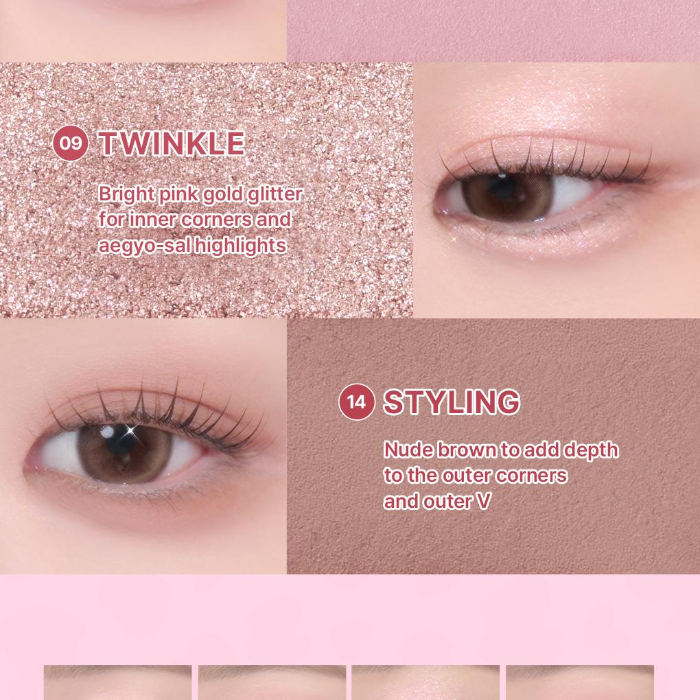 [Sanrio EDITION] WAKEMAKE Soft Blurring Eye Palette (Set/Single) (26 Options)