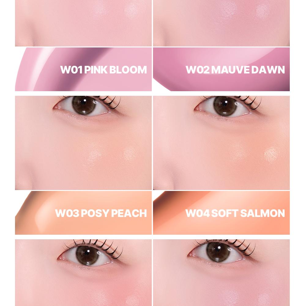 [Sanrio EDITION] ABOUT_TONE Skin Layer Fit Blusher (Cover Fit/Water Fit) (Set/Single) (22 Colors)