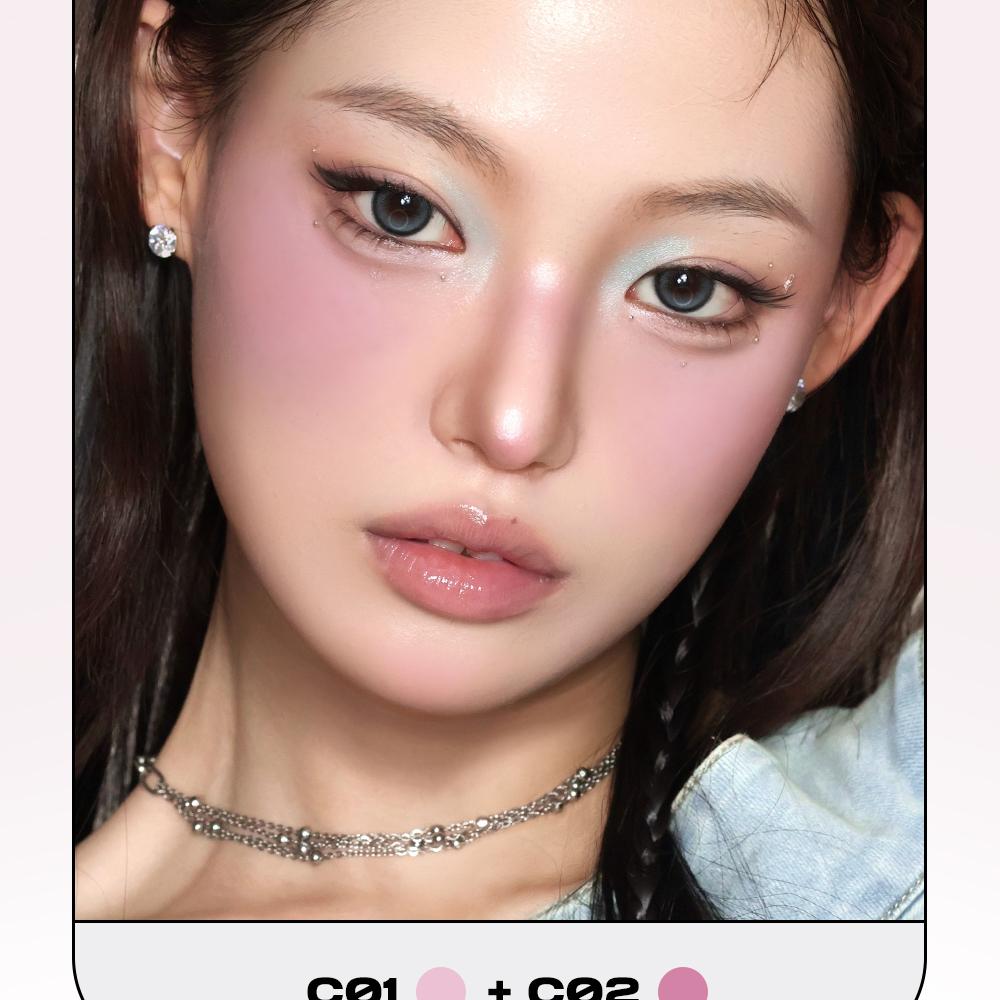 [Sanrio EDITION] ABOUT_TONE Skin Layer Fit Blusher (Cover Fit/Water Fit) (Set/Single) (22 Colors)