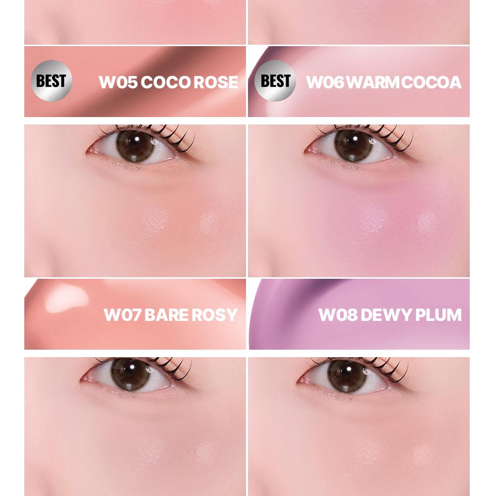 [Sanrio EDITION] ABOUT_TONE Skin Layer Fit Blusher (Cover Fit/Water Fit) (Set/Single) (22 Colors)