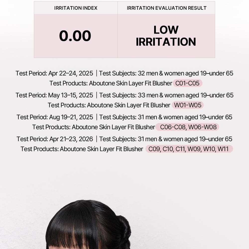 [Sanrio EDITION] ABOUT_TONE Skin Layer Fit Blusher (Cover Fit/Water Fit) (Set/Single) (22 Colors)