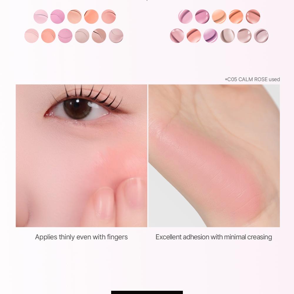 [Sanrio EDITION] ABOUT_TONE Skin Layer Fit Blusher (Cover Fit/Water Fit) (Set/Single) (22 Colors)