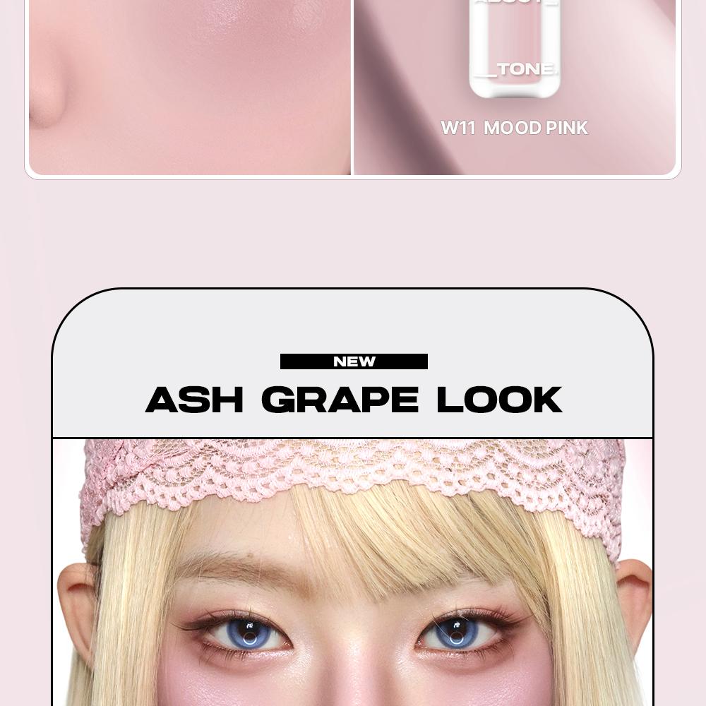 [Sanrio EDITION] ABOUT_TONE Skin Layer Fit Blusher (Cover Fit/Water Fit) (Set/Single) (22 Colors)