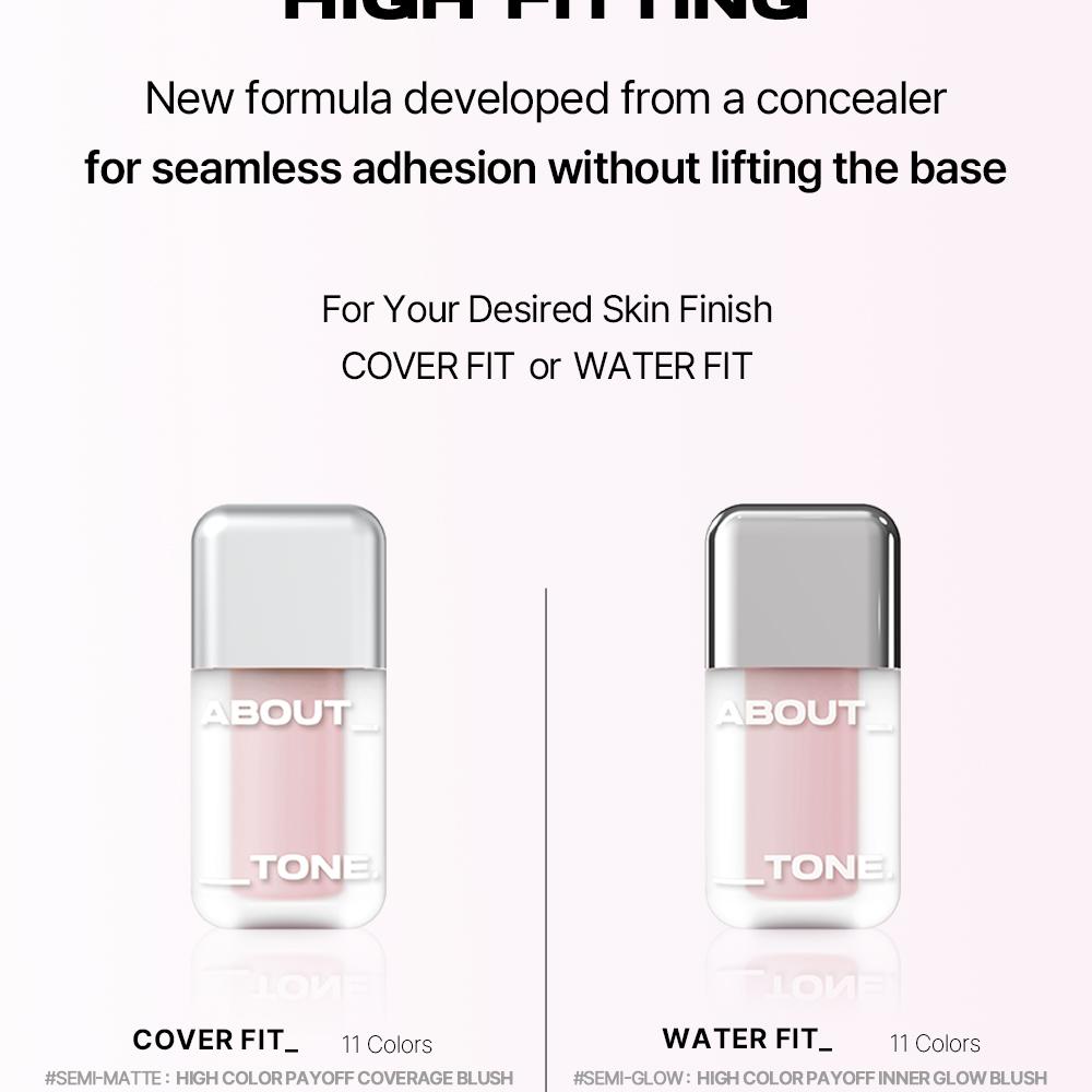 [Sanrio EDITION] ABOUT_TONE Skin Layer Fit Blusher (Cover Fit/Water Fit) (Set/Single) (22 Colors)
