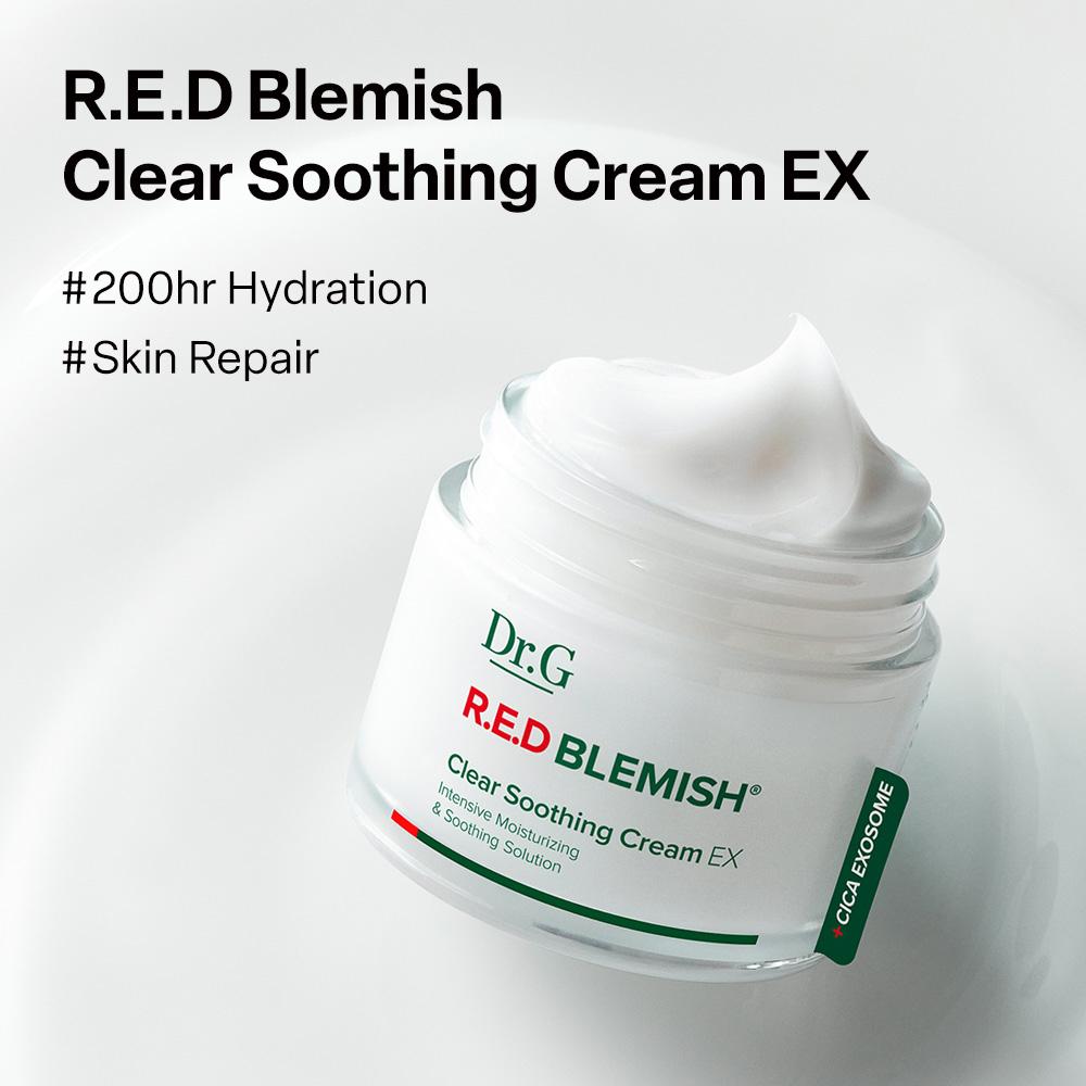 Dr.G Red Blemish Clear Soothing Cream EX 70ml Set (2 Options