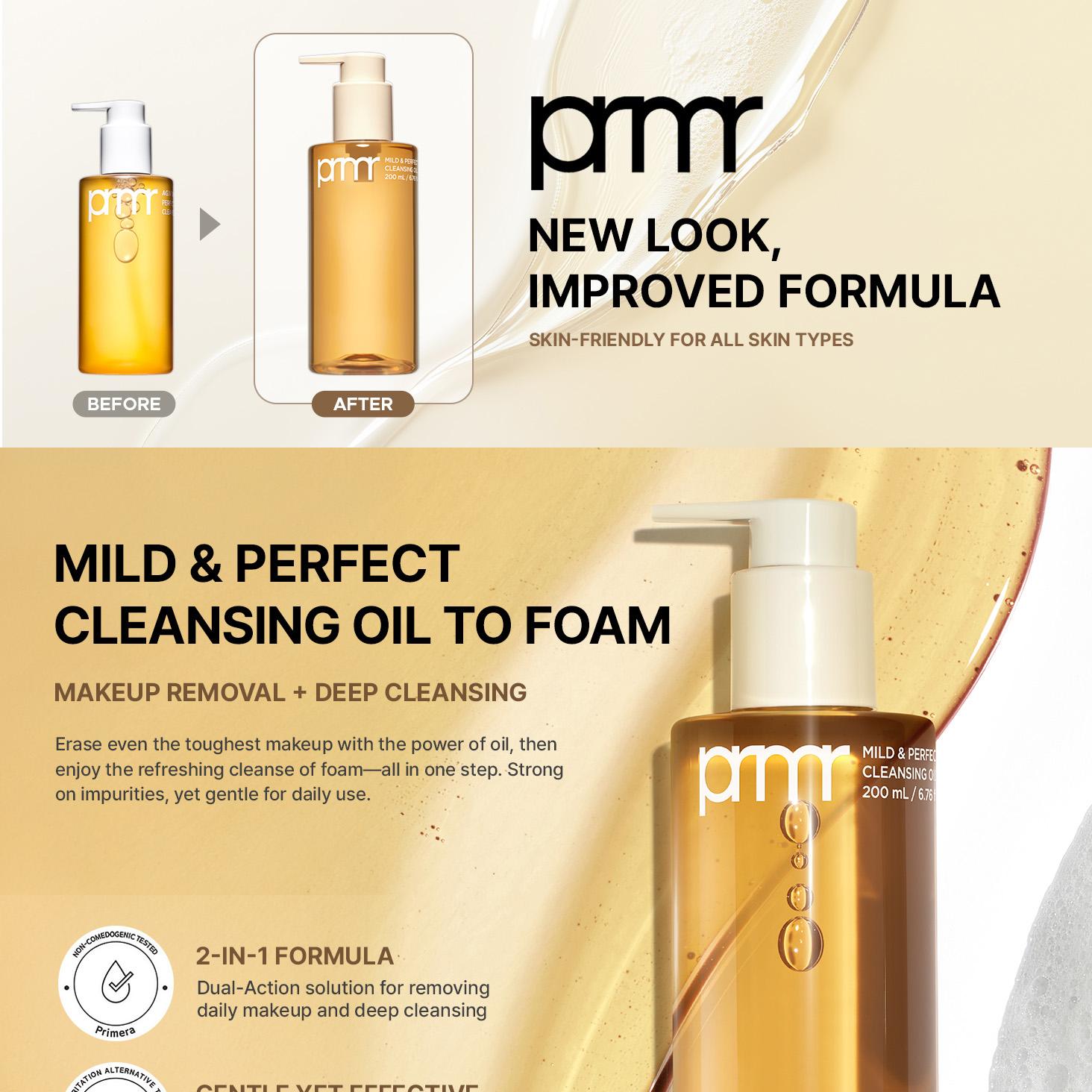 Primera Mild And Perfect Cleansing Oil To Foam (2 Options) (100ml