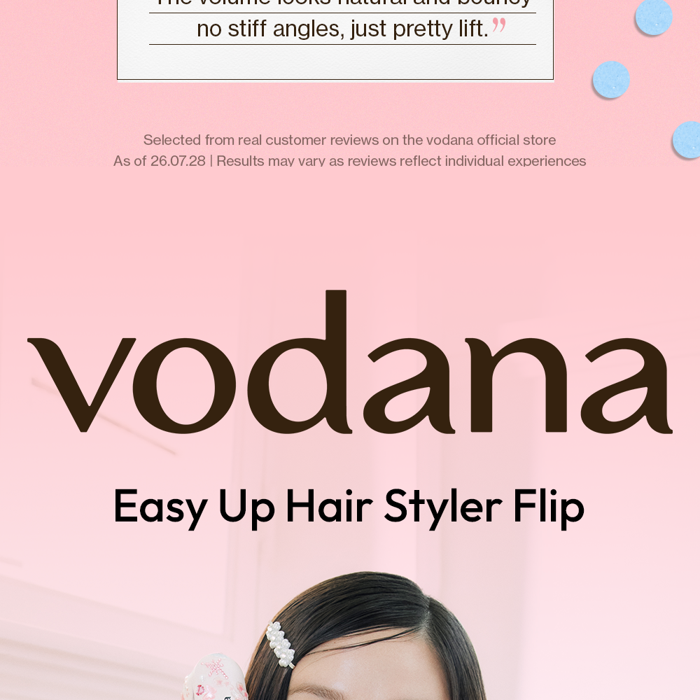 vodana イージーアップヘアスタイラー フリップ (パウダーピンク