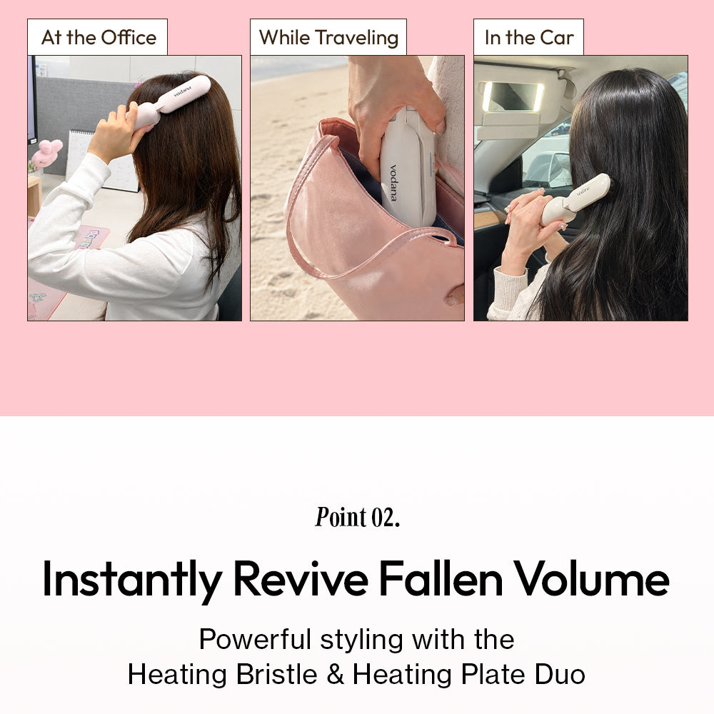 vodana イージーアップヘアスタイラー フリップ (パウダーピンク