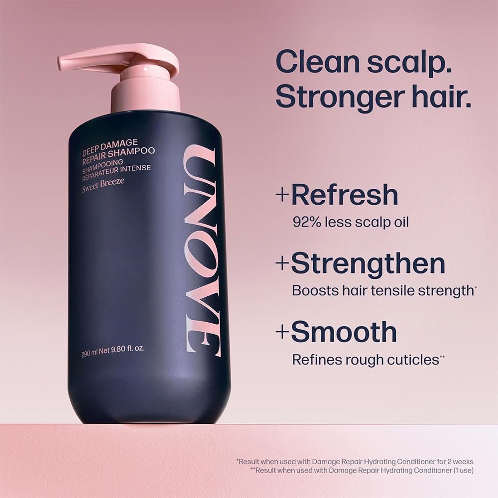 UNOVE Deep Damage Repair Shampoo 500ml Double Set (4 Options)