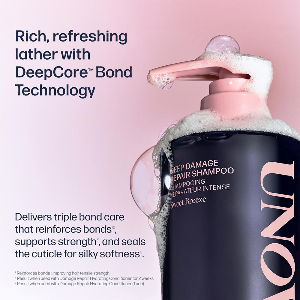 UNOVE Deep Damage Repair Shampoo 500ml Double Set (4 Options)