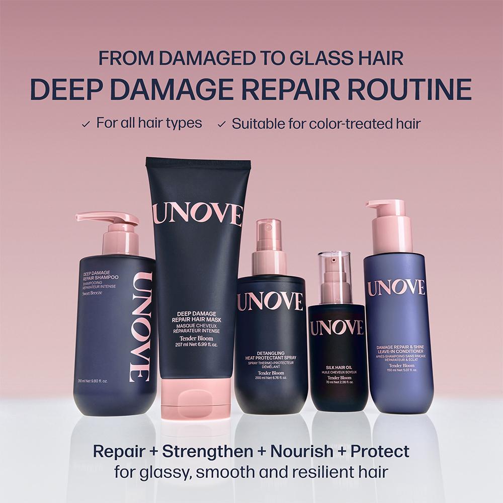 UNOVE Deep Damage Repair Shampoo 500ml Double Set (4 Options)