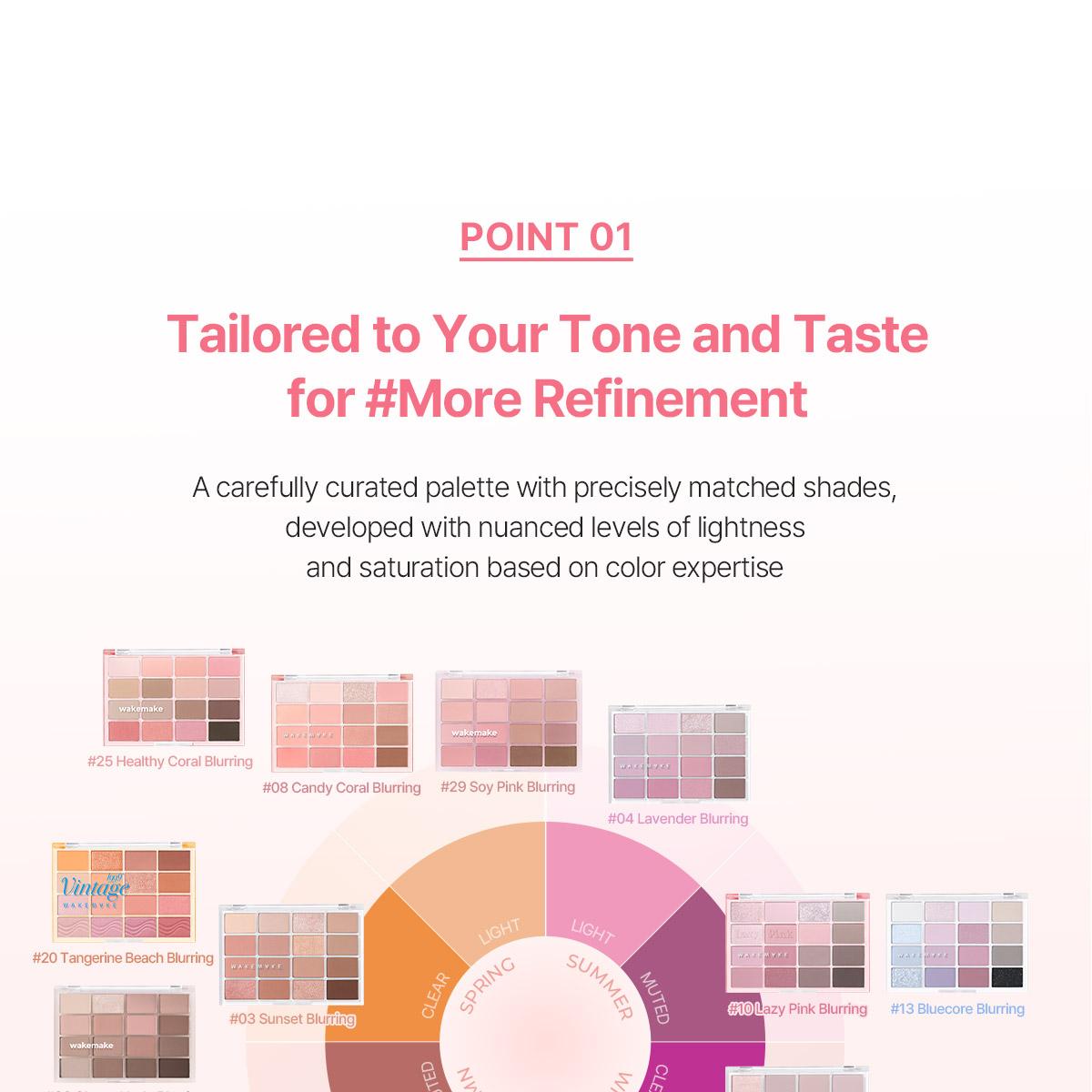 [Sanrio EDITION] WAKEMAKE Soft Blurring Eye Palette (Set/Single) (26 Options)