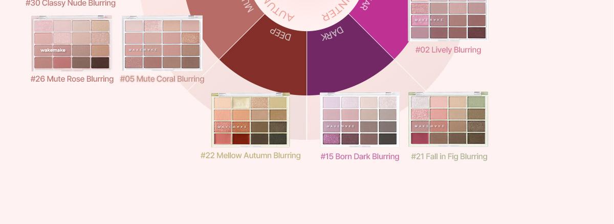 [Sanrio EDITION] WAKEMAKE Soft Blurring Eye Palette (Set/Single) (26 Options)