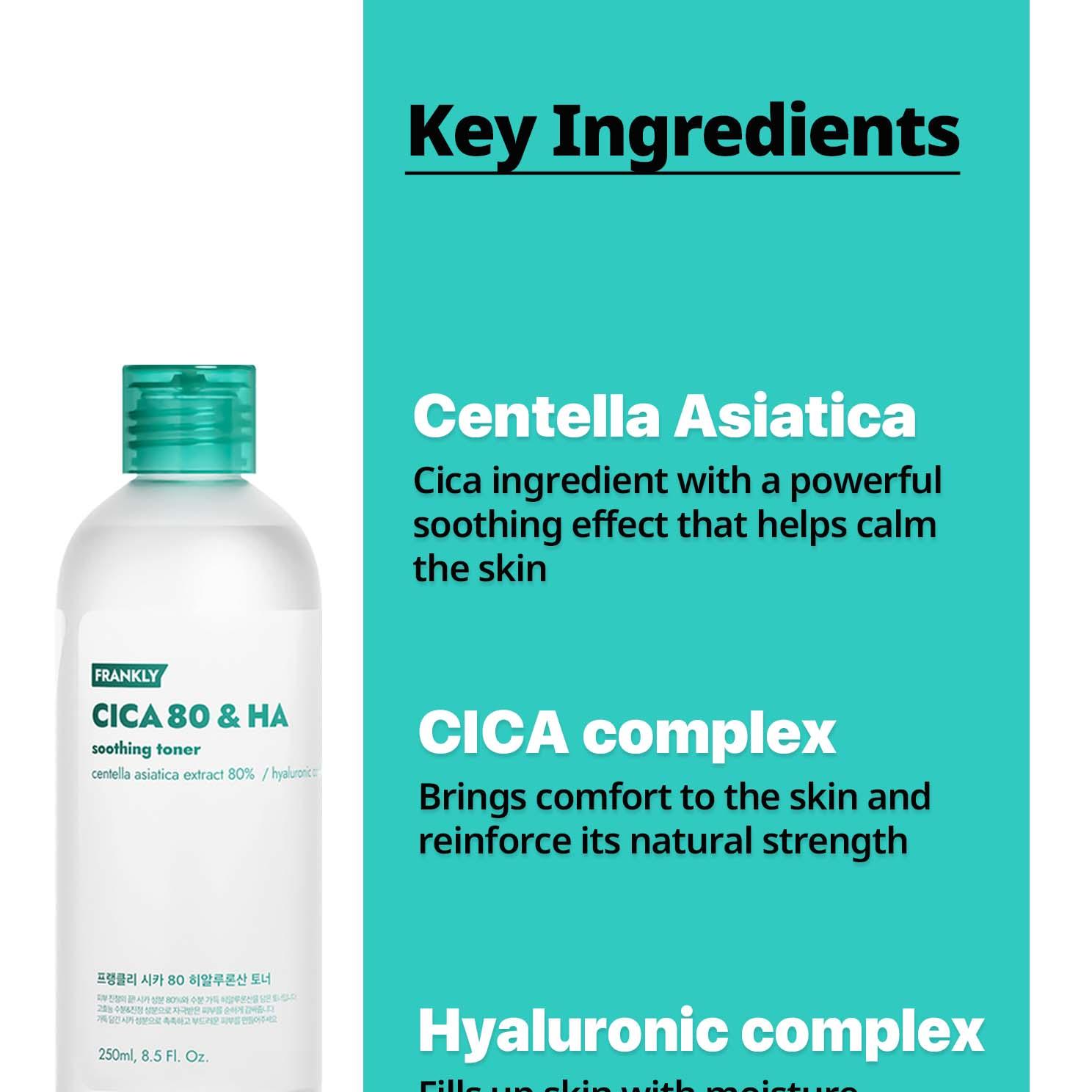 frankly Cica 80% Hyaluronic Acid Toner 260mL | OLIVE YOUNG Global