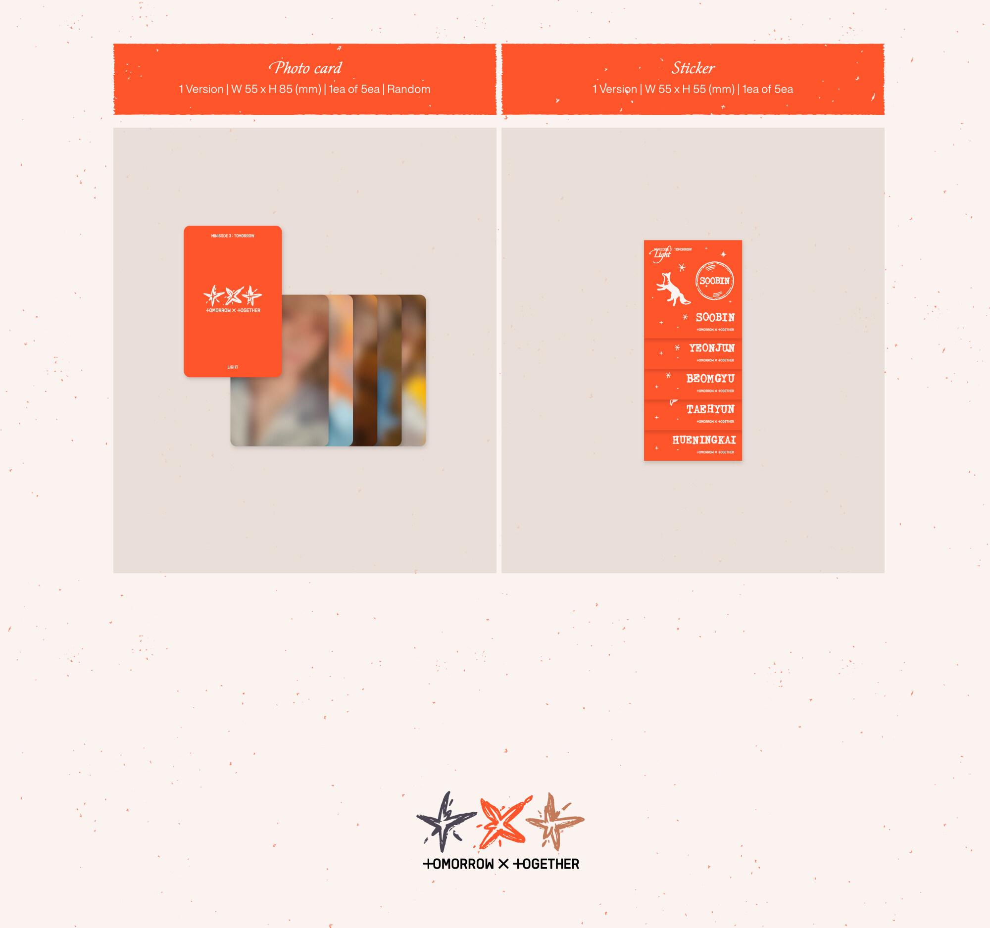 TXT TOGETHER oliveyoung 限定 トレカ 10枚セット TOMORROW X TOGETHER - TXT FIGHT OR ESCAPE ESCAPE ver. トレカ