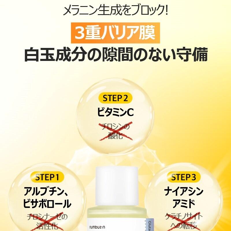 numbuzin 5番+グルタチオンCビタミンブースティング