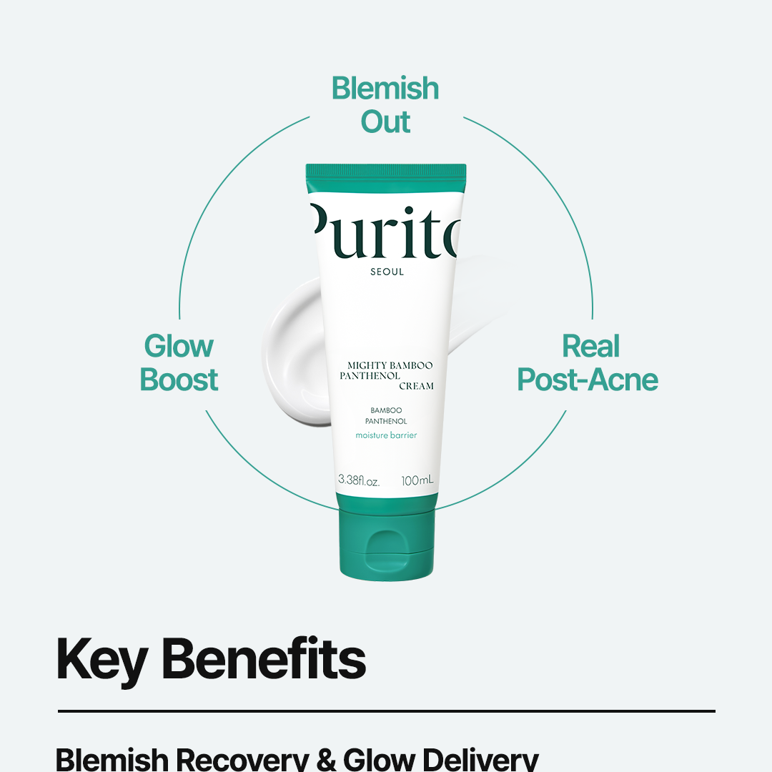 Purito Seoul Mighty Bamboo Panthenol Cream 100ml Duo Set (+15ml)