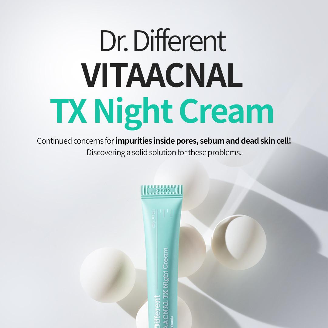 Dr.Different Vitaacnal TX Night Cream 20g | OLIVE YOUNG Global