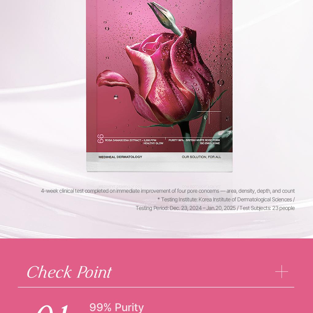 MEDIHEAL Rose PDRN Essential Mask Sheet For Healthy Glow 1ea