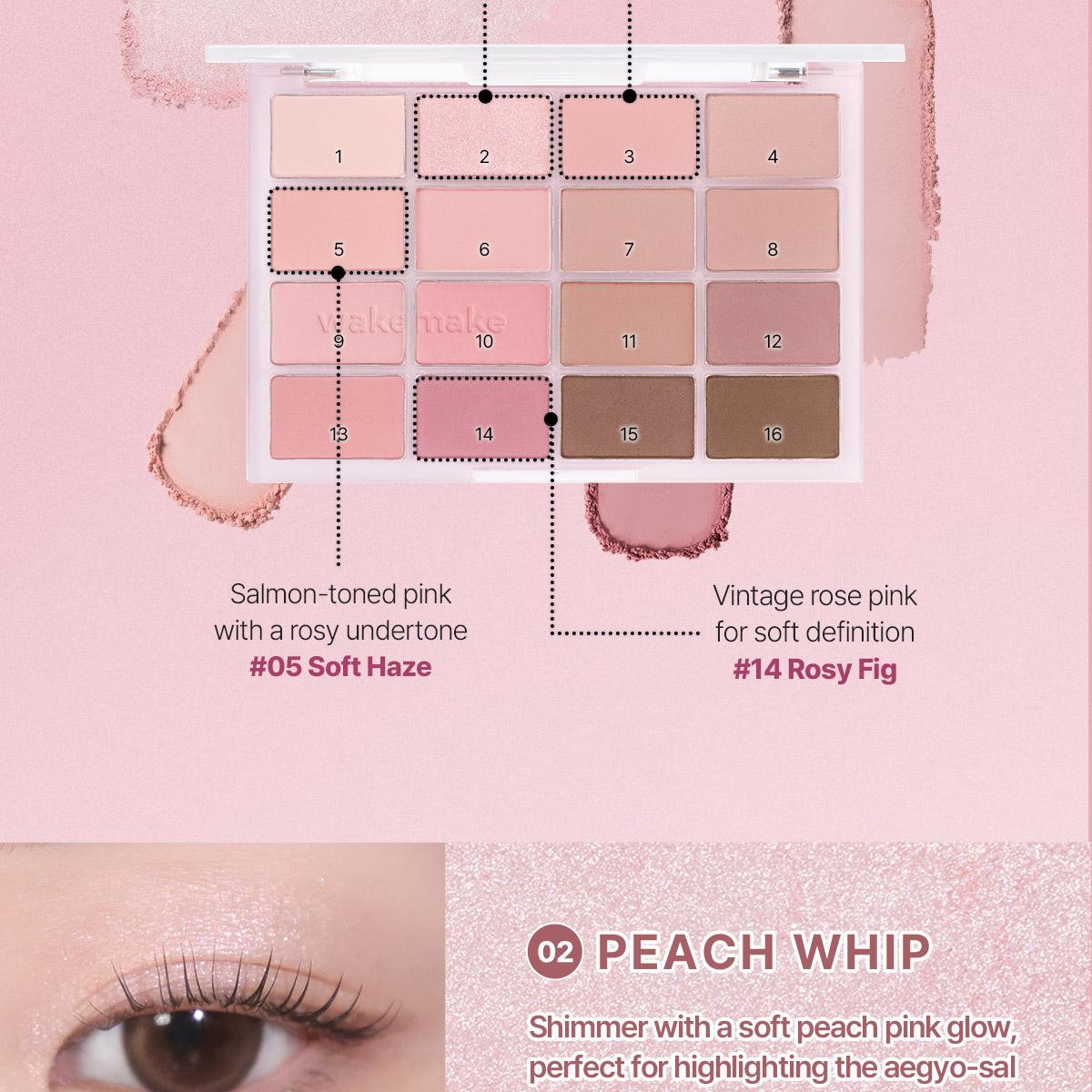[Sanrio EDITION] WAKEMAKE Soft Blurring Eye Palette (Set/Single) (26 Options)