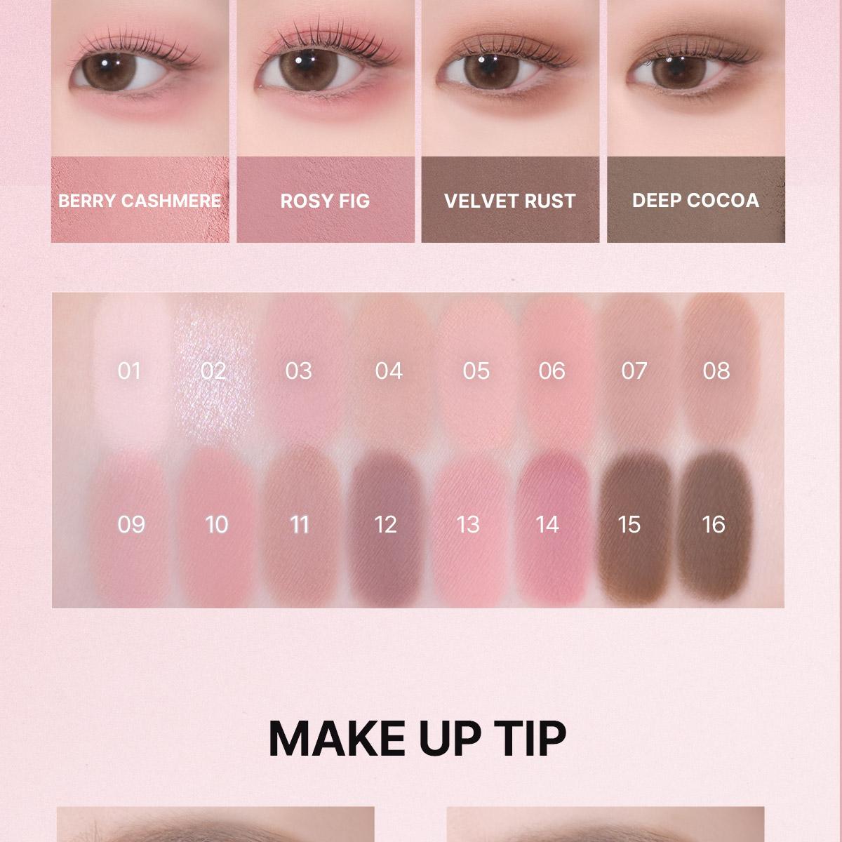 [Sanrio EDITION] WAKEMAKE Soft Blurring Eye Palette (Set/Single) (26 Options)