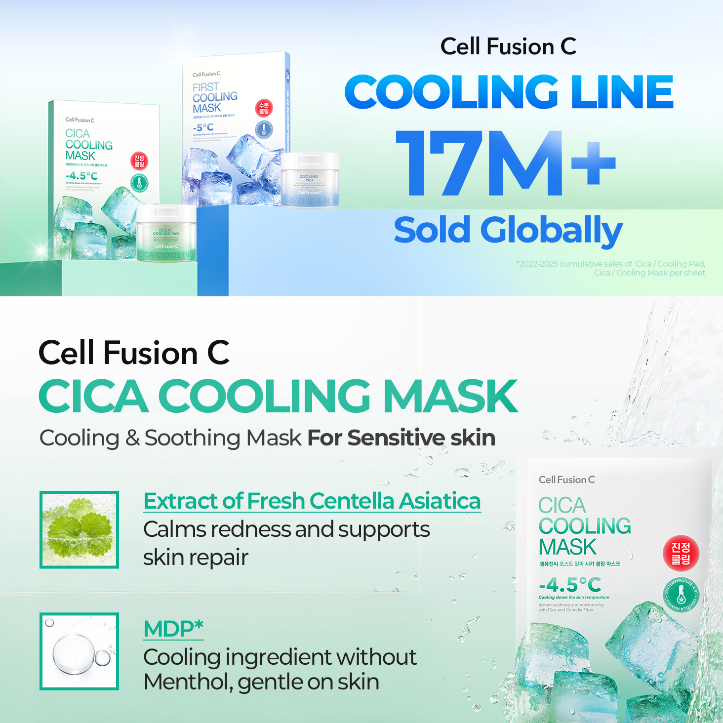 Cell Fusion C Cica Cooling Mask Sheet 1P | OLIVE YOUNG Global