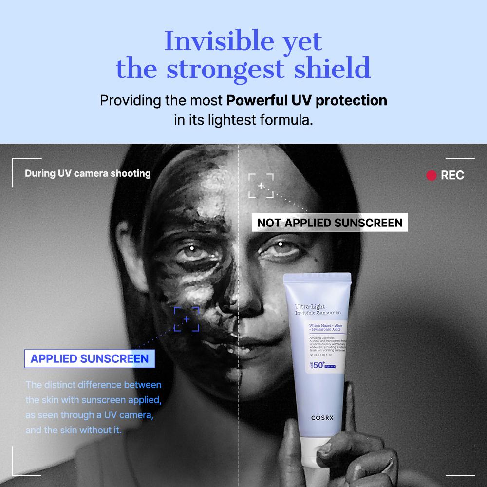 COSRX ウルトラライトインビジブルサンスクリーン SPF50 PA++++ 50ml