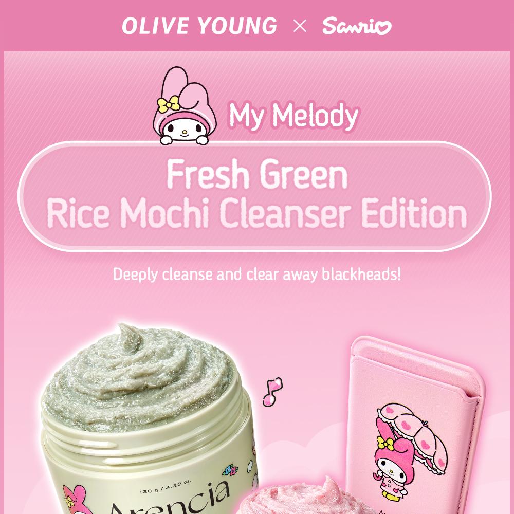 [Sanrio EDITION] Arencia Fresh Green Rice Mochi Cleanser 120g (2 Options)