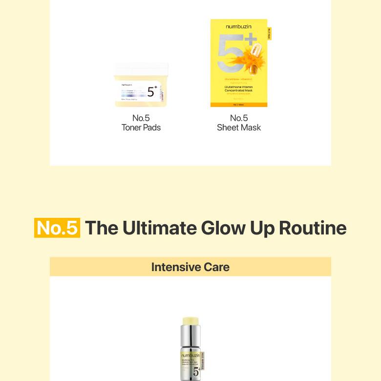 numbuzin No.5 Glutathione TXA Advanced Dark Spot Ampoule Concentrate |  OLIVE YOUNG Global