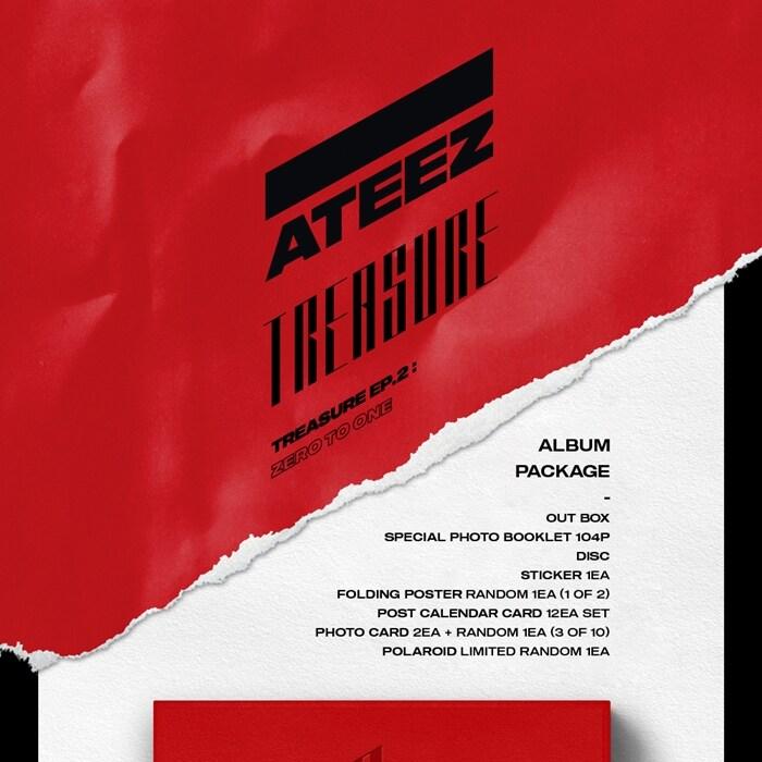 ATEEZ - TREASURE EP.2 : ZERO TO ONE (2ND MINI ALBUM) | OLIVE YOUNG