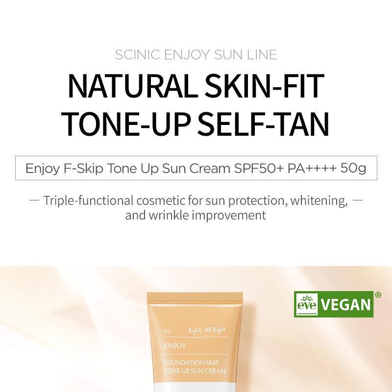 Scinic Enjoy Foundation Skip Tone Up Sun Cream 50g 1+1 Special Set