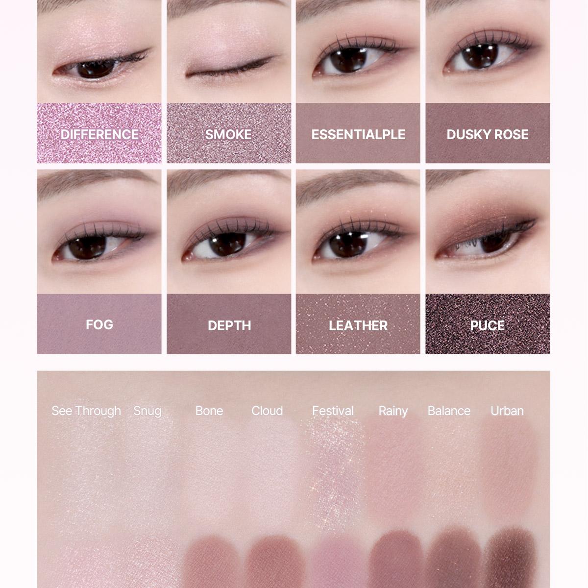[Sanrio EDITION] WAKEMAKE Soft Blurring Eye Palette (Set/Single) (26 Options)