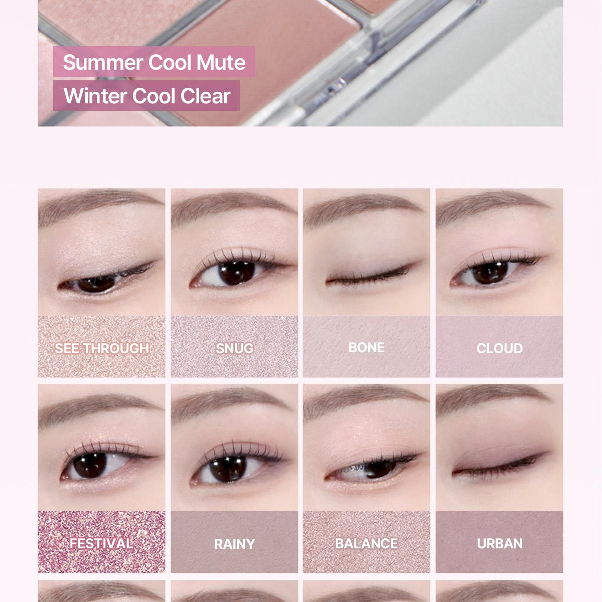 [Sanrio EDITION] WAKEMAKE Soft Blurring Eye Palette (Set/Single) (26 Options)