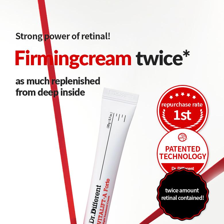 パック・フェイスマスク Dr.Different VITALIFT-A Forte Dr.Different Vitalift-A Forte 20g | OLIVE YOUNG Global