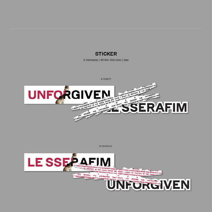 LE SSERAFIM - 1ST STUDIO ALBUM 'UNFORGIVEN' (WEVERSE ALBUMS VER