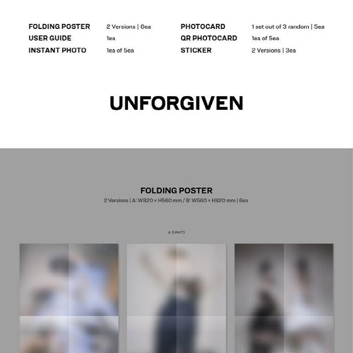LE SSERAFIM - 1ST STUDIO ALBUM 'UNFORGIVEN' (WEVERSE ALBUMS VER
