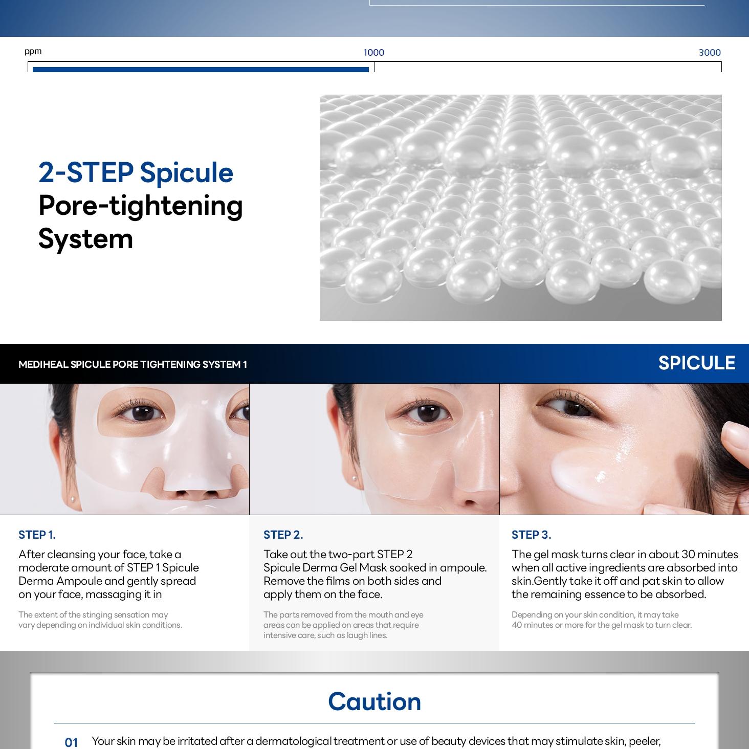 MEDIHEAL Spicule Pore Tightening System 2 1ea | OLIVE YOUNG Global